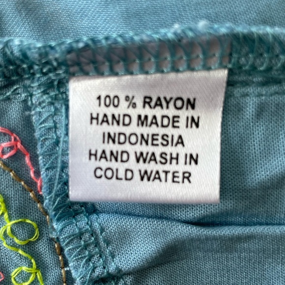 SOUTH MOON UNDER Embroidered Blue Shorts - Picture 6 of 6